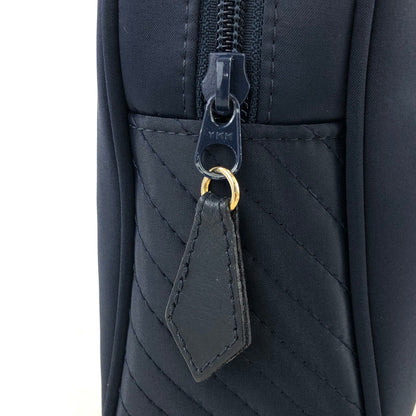 Yves Saint Laurent YSL logo Handbag Boston bag Navy Vintage Old gvphdw