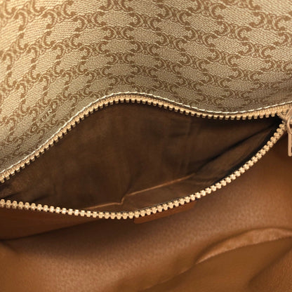 CELINE Macadam Blason Front Buckle Shoulder bag Beige Vintage Old CELINE 2kzdab
