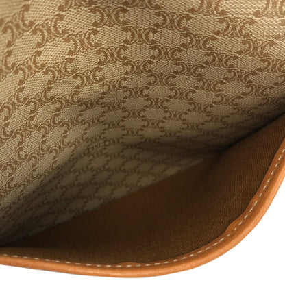 CELINE Macadam Blason Front Buckle Shoulder bag Beige Vintage Old CELINE 2kzdab