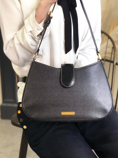 BURBERRY Shoulder bag Black Vintage ba84aj