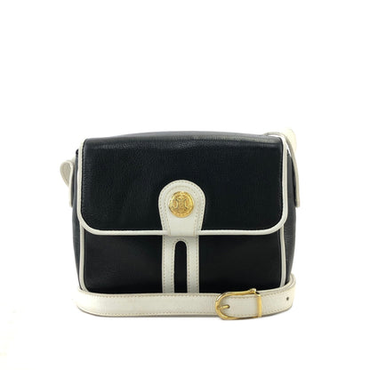 CELINE Triomphe Blason 肩包斜背包壓花皮革黑色舊 Celine 復古 w7upuz