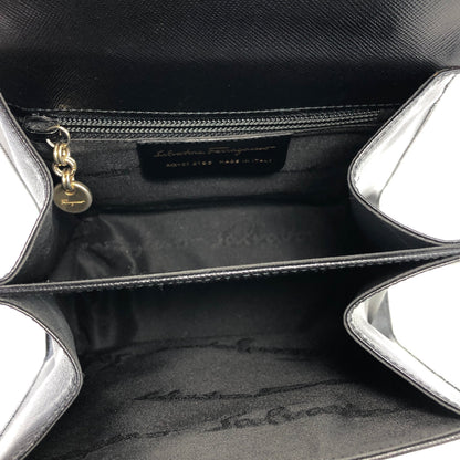 Salvatore Ferragamo Gancini 斜背包 手提包 肩背包 黑色 復古 舊款 g2kftp