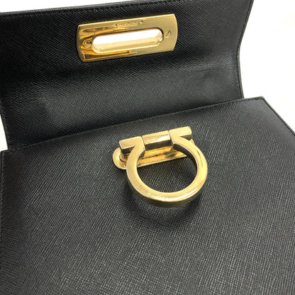 Salvatore Ferragamo Gancini 斜背包 手提包 肩背包 黑色 復古 舊款 g2kftp