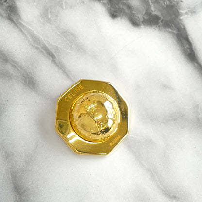CELINE Starball  Brooch Gold Accessory Old Celine Vintage sb6kyg