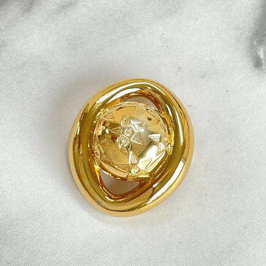 CELINE Starball  Brooch Gold Accessory Old Celine Vintage av36f6