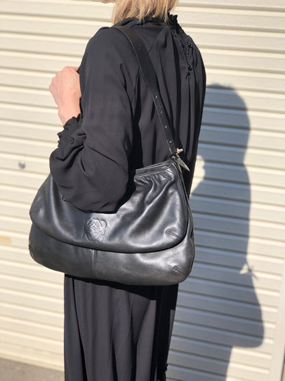 LOEWE Anagram Shoulder bag Black Vintage ymu5m6