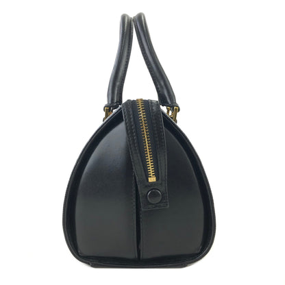 VALENTINO GARAVANI Logo Boston bag Shoulder bag Black Vintage Old ith8c2