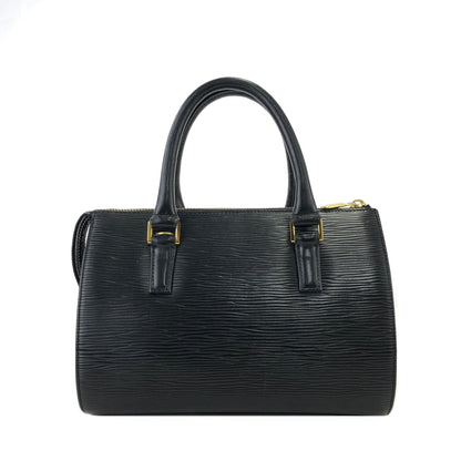 VALENTINO GARAVANI Logo Boston bag Shoulder bag Black Vintage Old ith8c2