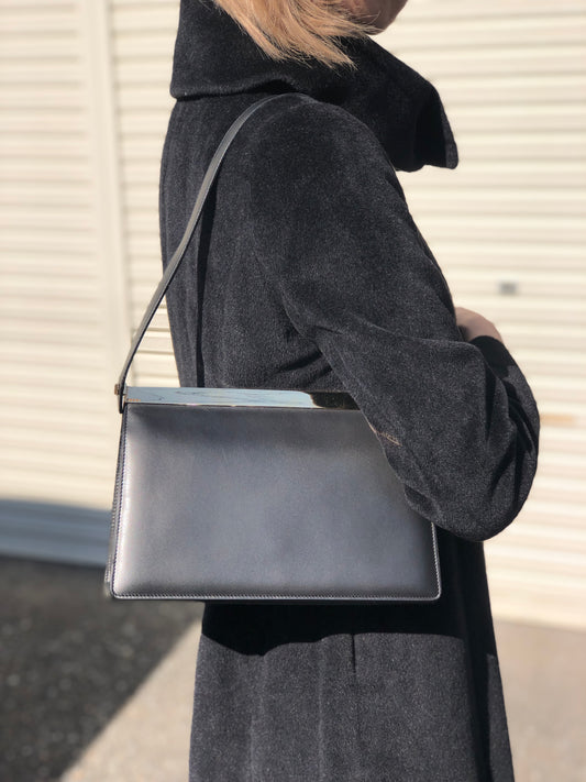 GUCCI Shoulder bag Gray Vintage tfg2zv