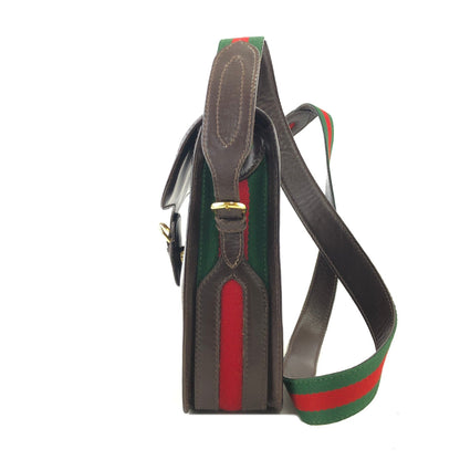 GUCCI Sherry line Crossbody Shoulder bag Brown Old Gucci vintage nfbfaz