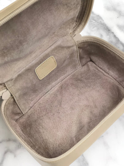 GUCCI Horse bit Mini Handbag Vanitybag Pouch Beige Vintage Old Gucci jsn62y