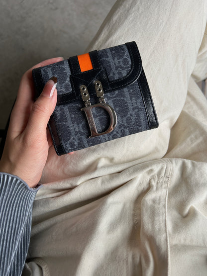 Christian Dior Trotter Folded Wallet Indigo Vintage mpv8rz