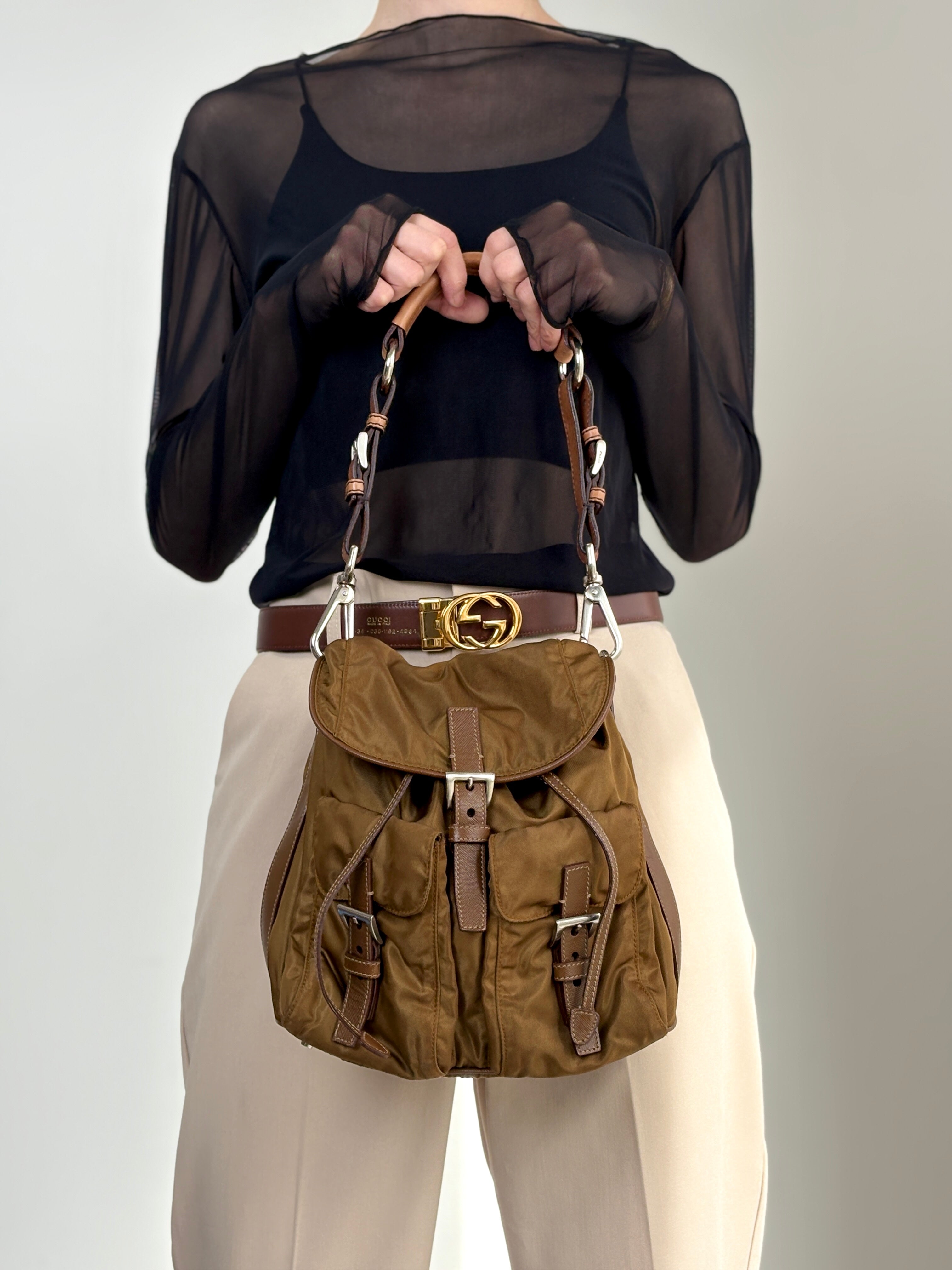 asahaヴィンテージ　プラダ ショルダーバッグ Vintage PRADA | VintageShop solo