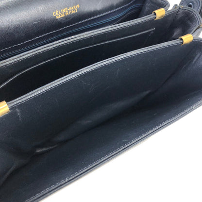 CELINE C Macadam 馬車提花肩背包 海軍藍 復古 舊款 CELINE mc478m