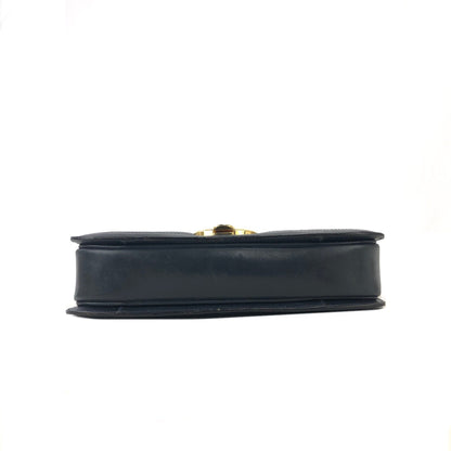 CELINE C Macadam 馬車提花肩背包 海軍藍 復古 舊款 CELINE mc478m