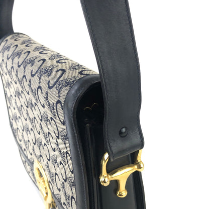 CELINE C Macadam 馬車提花肩背包 海軍藍 復古 舊款 CELINE mc478m
