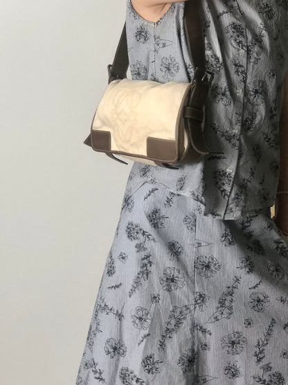 LOEWE Anagram Shoulder bag Beige Vintage u8w446