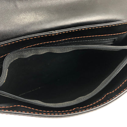 Yves Saint Laurent Y Cut out Shoulder bag Black YSL Vintage Old z4j3p7