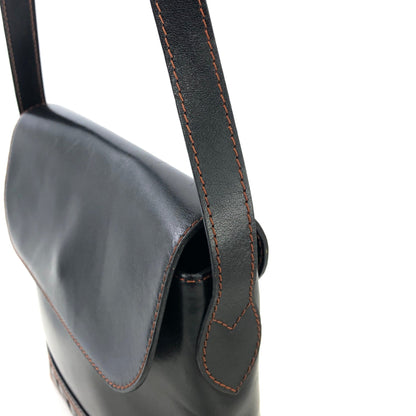 Yves Saint Laurent Y Cut out Shoulder bag Black YSL Vintage Old z4j3p7