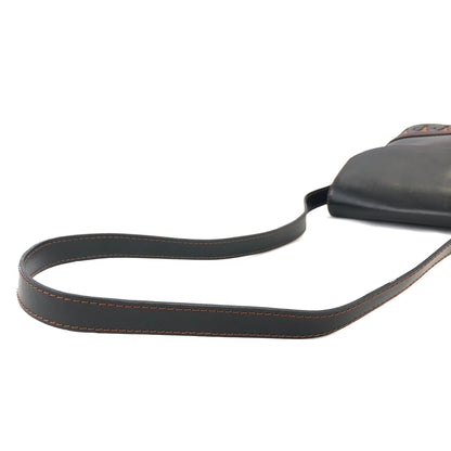 Yves Saint Laurent Y Cut out Shoulder bag Black YSL Vintage Old z4j3p7