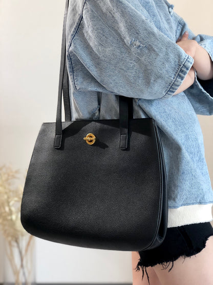 CELINE Toggle Clasp Totebag Shoulderbag Black Vintage Old CELINE iddxei