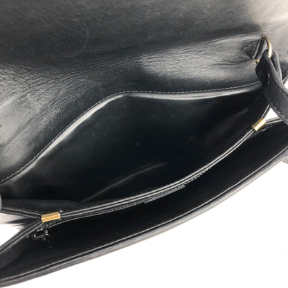 CELINE Blason Triomphe Bias Stitch Shoulder Bag Black Old Celine vintage zxz3jj