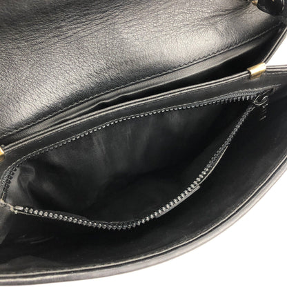 CELINE Blason Triomphe Bias Stitch Shoulder Bag Black Old Celine vintage zxz3jj