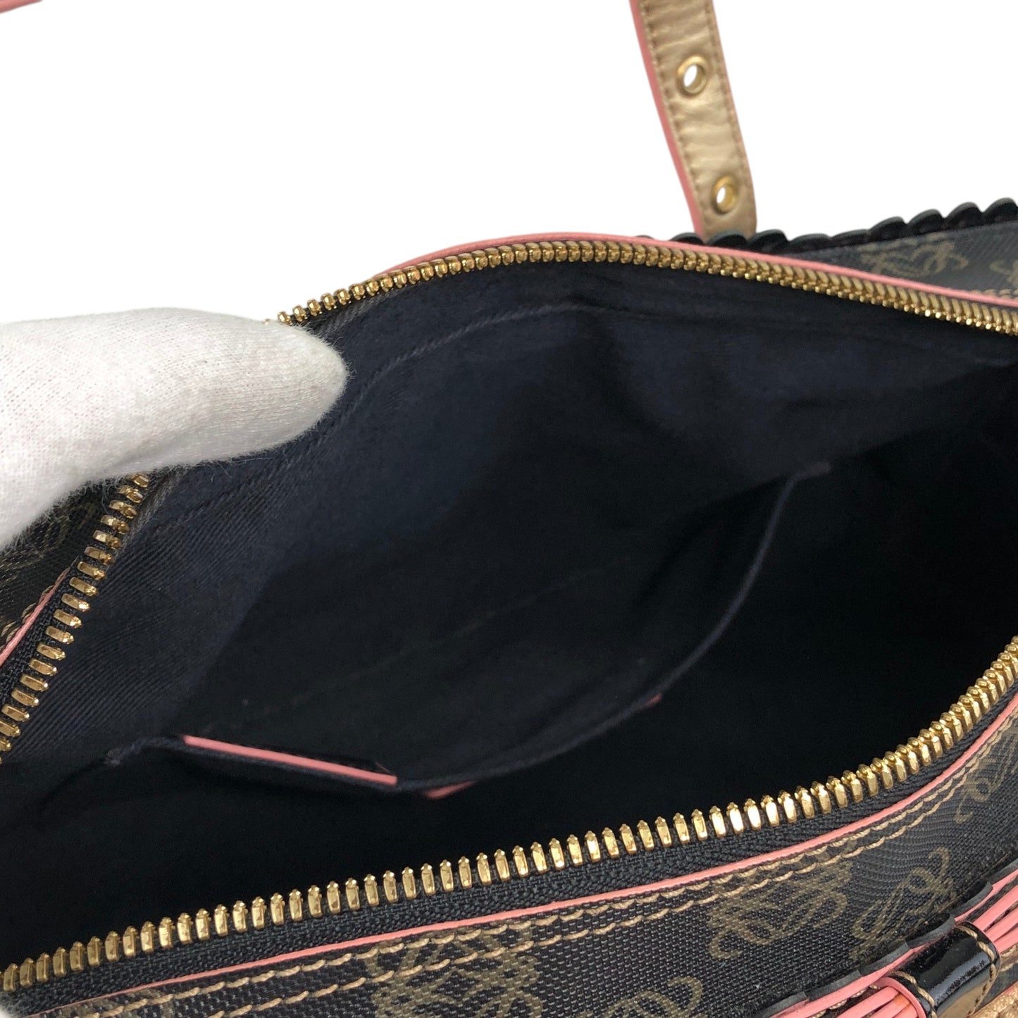 LOEWE Anagram Charm Boston bag Black Vintage u28crh