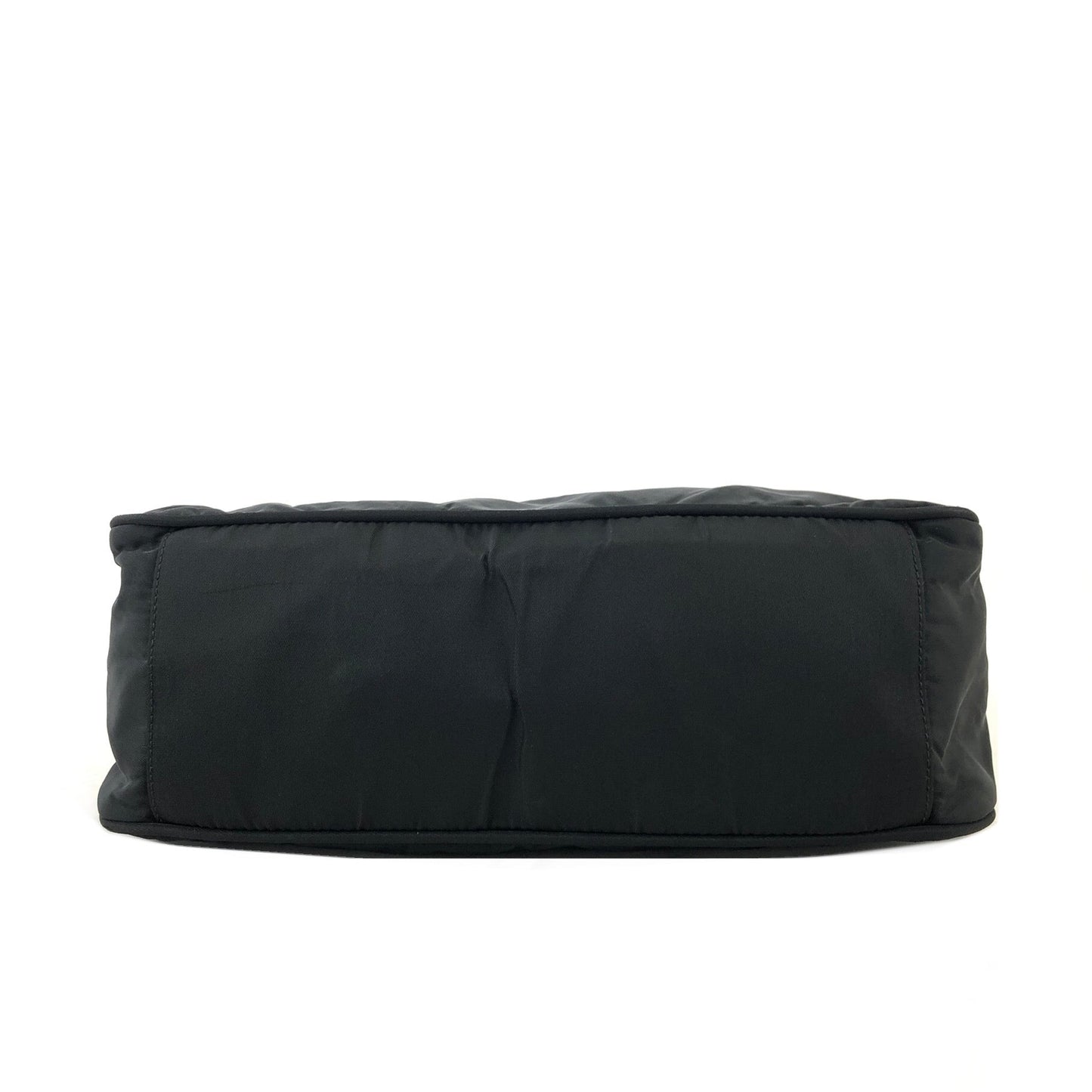 PRADA Triangle Logo Nylon Shoulder bag Handbag Black Vintage jhsxgd