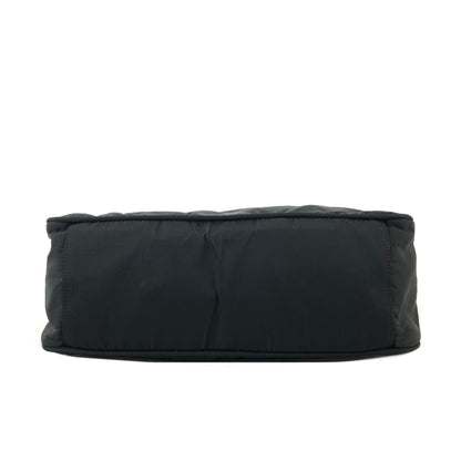 PRADA Triangle Logo Nylon Shoulder bag Handbag Black Vintage jhsxgd
