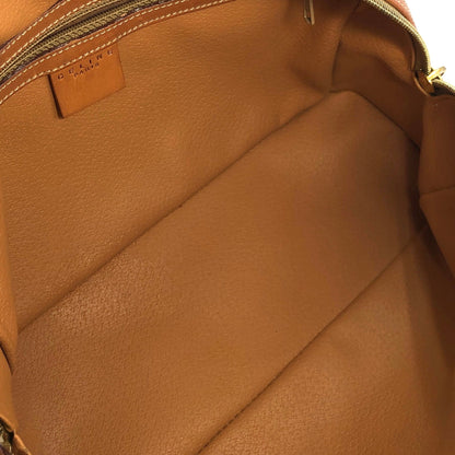 CELINE Blason Macadam Handbag Brown Vintage Old CELINE cxp2zg