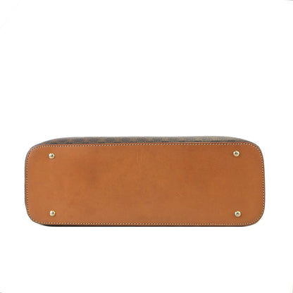 CELINE Blason Macadam Handbag Brown Vintage Old CELINE cxp2zg