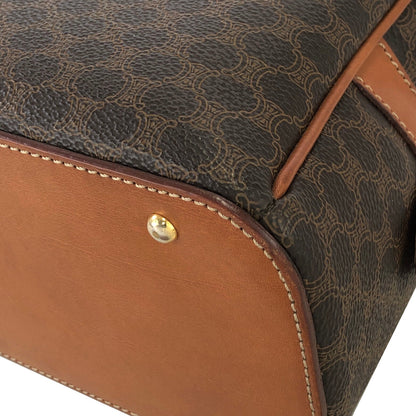CELINE Blason Macadam Handbag Brown Vintage Old CELINE cxp2zg