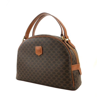 CELINE Blason Macadam Handbag Brown Vintage Old CELINE cxp2zg