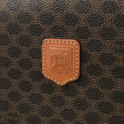 CELINE Blason Macadam Handbag Brown Vintage Old CELINE cxp2zg