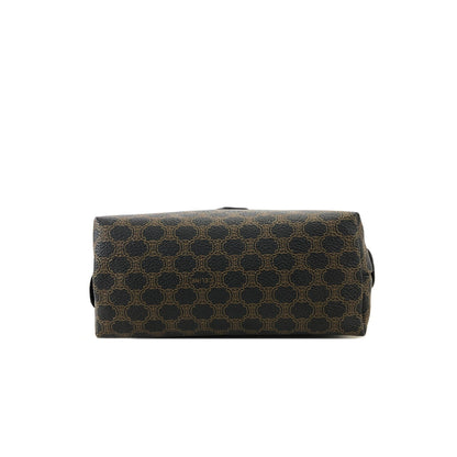 CELINE Macadam Blason Logo Pouch Black Vintage Old CELINE c3u24g