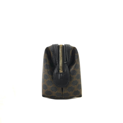 CELINE Macadam Blason Logo Pouch Black Vintage Old CELINE c3u24g