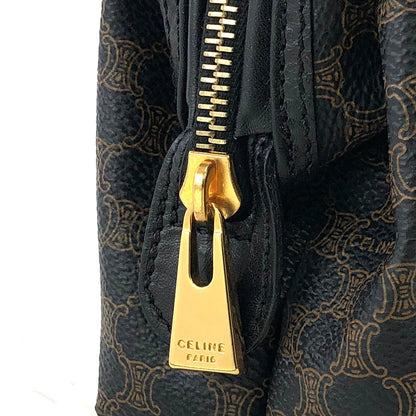 CELINE Macadam Blason Logo Pouch Black Vintage Old CELINE c3u24g