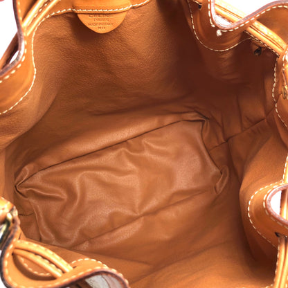 CELINE Macadam Blason Drawstring Bucket Shoulder bag Beige Vintage Old CELINE c5r8u7