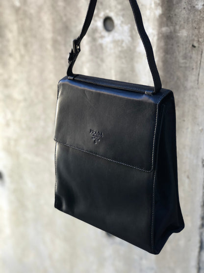 PRADA Nappa Leather Handbag Black wb5dh7
