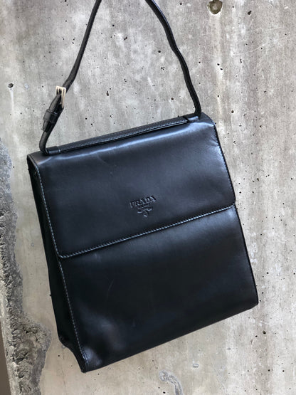 PRADA Nappa Leather Handbag Black wb5dh7