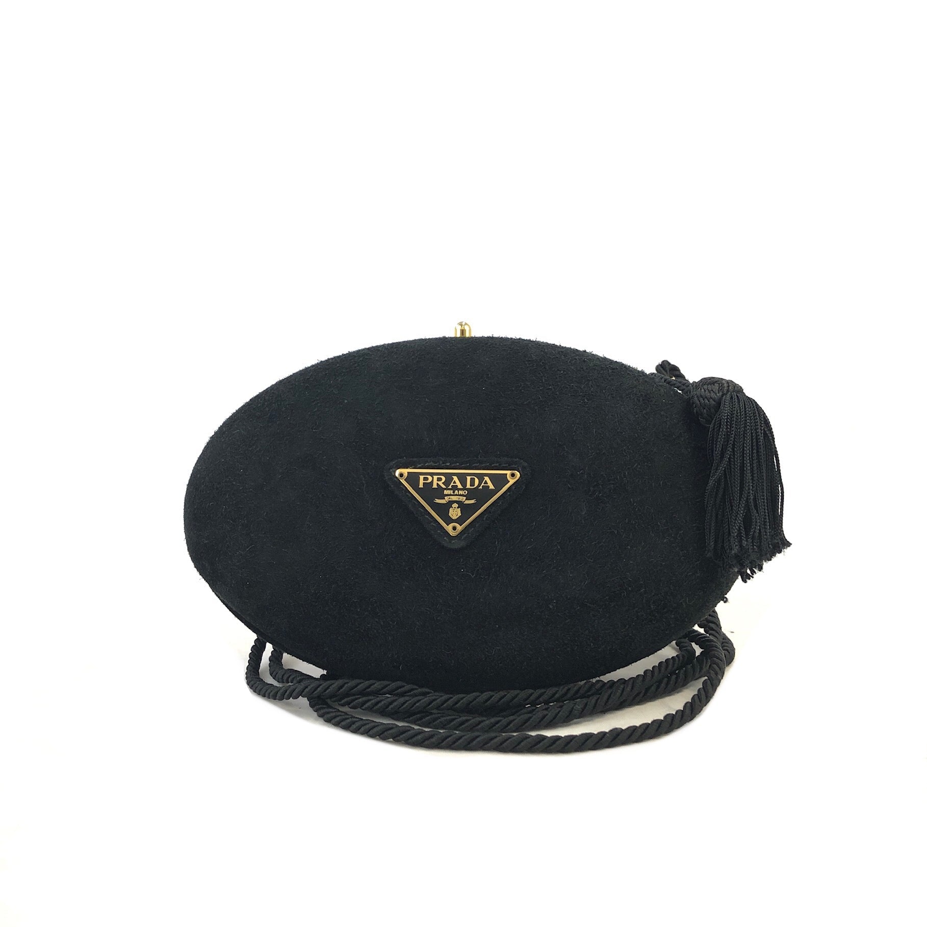 Prada Odette Saffiano Leather Bag In Nero
