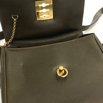 CELINE Mantel Chain Gancini 斜背包 棕色 復古 舊款 Celine b4rzuk