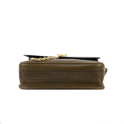 CELINE Mantel Chain Gancini 斜背包 棕色 復古 舊款 Celine b4rzuk