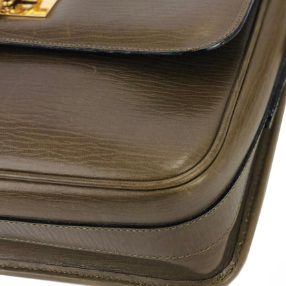 CELINE Mantel Chain Gancini 斜背包 棕色 復古 舊款 Celine b4rzuk