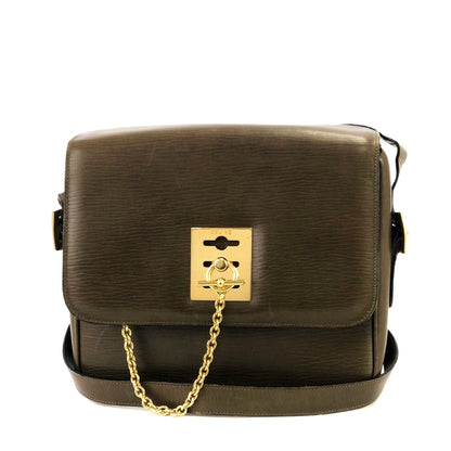 CELINE Mantel Chain Gancini 斜背包 棕色 復古 舊款 Celine b4rzuk