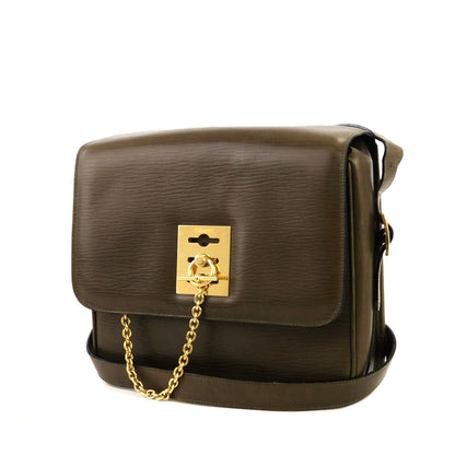 CELINE Mantel Chain Gancini 斜背包 棕色 復古 舊款 Celine b4rzuk
