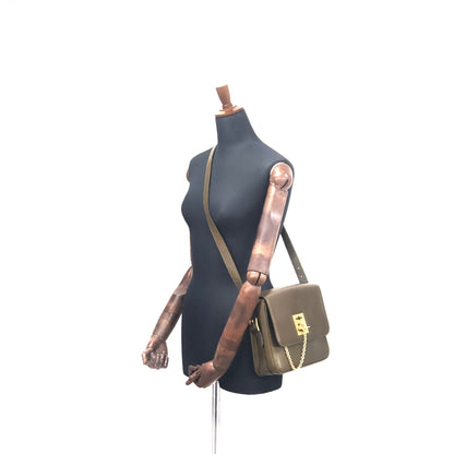 CELINE Mantel Chain Gancini 斜背包 棕色 復古 舊款 Celine b4rzuk