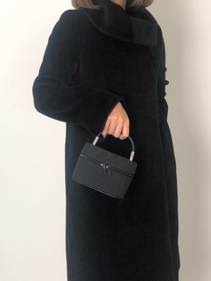 GUCCI GG Canvas Small Handbag Vanity bag Black Vintage ddp5pe