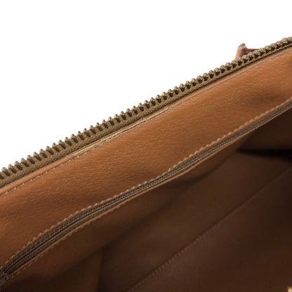 CELINE Macadam Blason Small Boston bag Brown Vintage b7bj7n